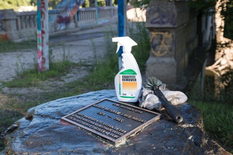 soy graffiti remover from Iowa 