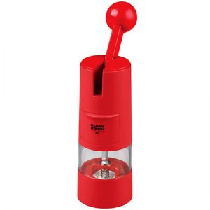 Rachet-style pepper mill in red! 