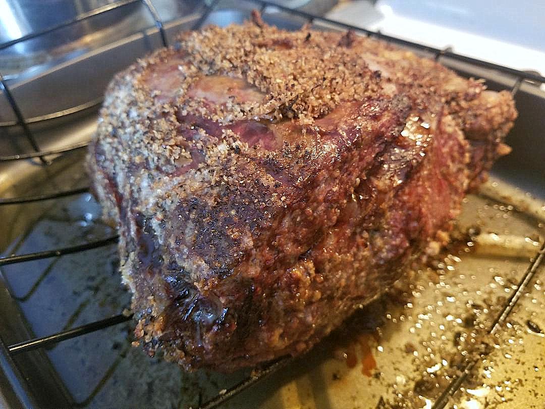 Prime rib right out of my oven 