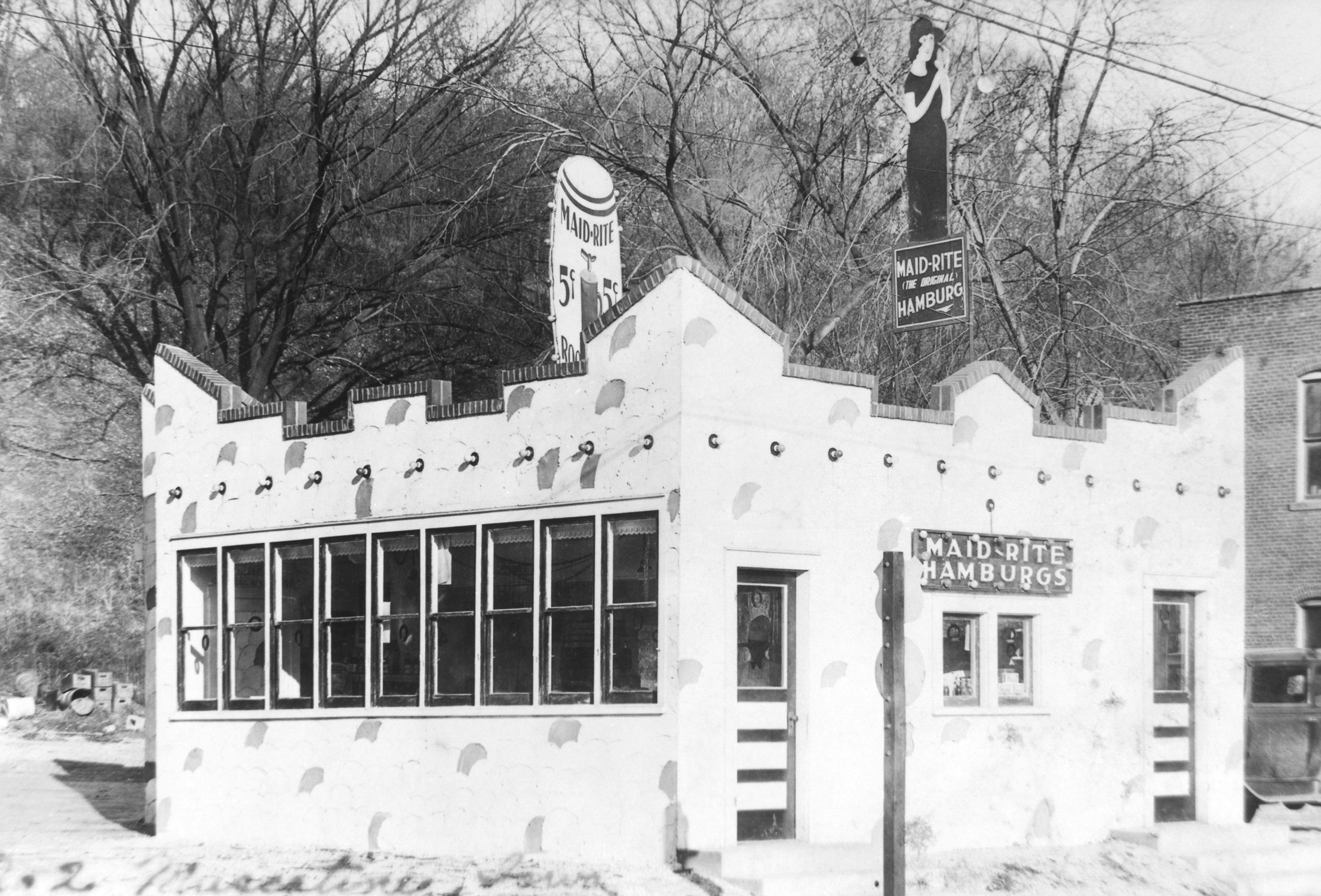 early Maid-Rite sandwich shop 